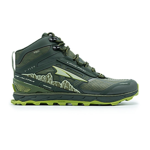 Trailove Topanky Altra LONE PEAK 4 Panske Tmavo Zelene | 7358-YZLVA